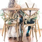 Деревянный баннер для стула, табличка для стула, свадебное украшение сделай сам, товары для помолвки, свадьбы, вечеринки, жених, невеста, Mr, Mrs, лучше и вместе
