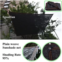 sgoohan black anti uv sun shading net garden succulent plant shelter sunshade net outdoor awning swimming pool cover shade sail