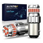 AUXITO 2 шт. 1157 светодиодный красный, белый, желтый P215 Вт BAY15D светодиодный светильник Canbus для вождения автомобиля DRL стояночный тормоз задний светильник 12 В