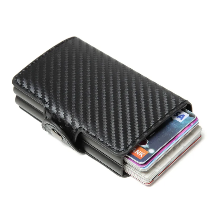 RFID алюминиевые двойные коробки кредитный держатель для карт визитная карточка