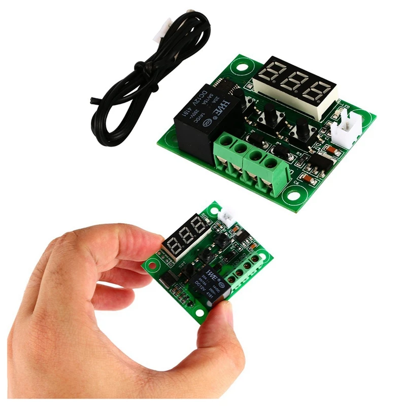 Цифровой модуль 12 В красный светодиодный регулятор температуры контроллер