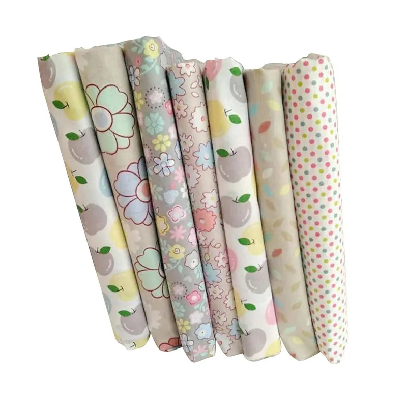 7 шт. 25x25 см хлопковая ткань для вышивки швейная кукол сделай сам Лоскутная Ткань