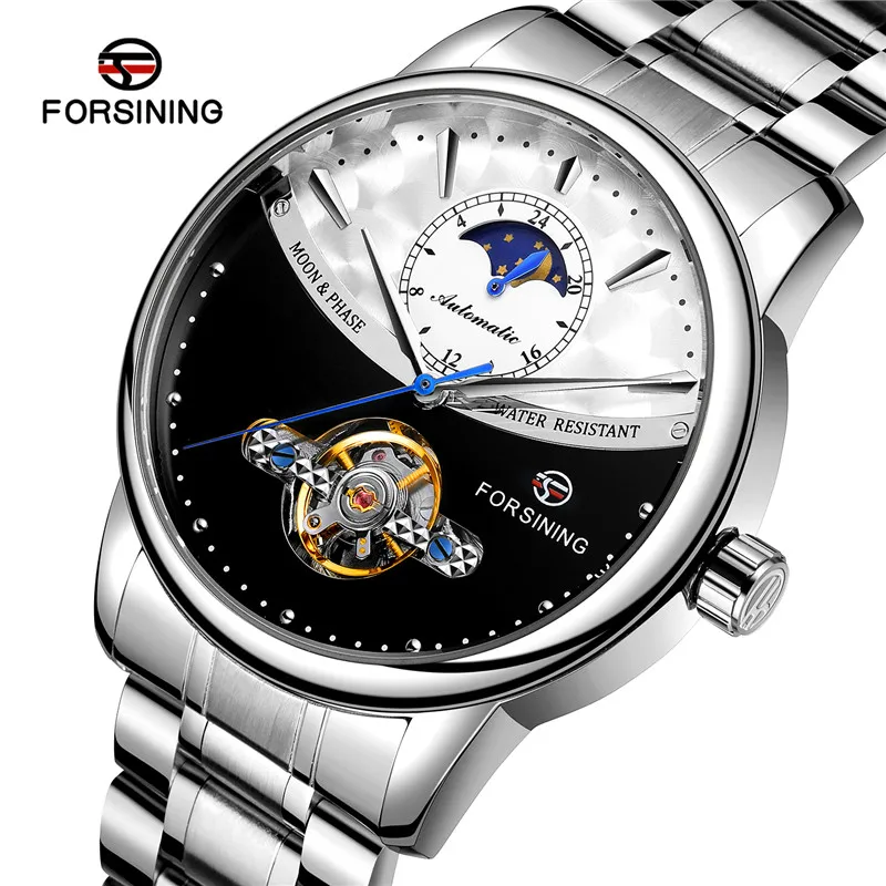 FORSINING автоматические механические мужские наручные часы военные спортивные