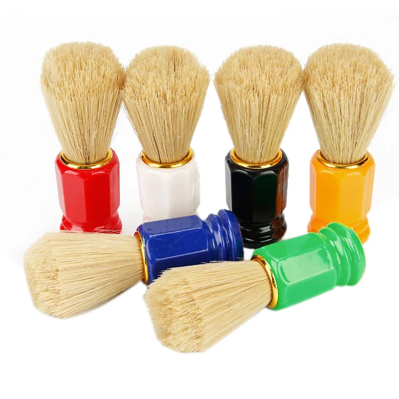 

6 Pcs Beard Shaving Tool Beard Brush for Men Hair Brush Mustache Brush Men Facial Beard Cleaning Brush(Random Color)