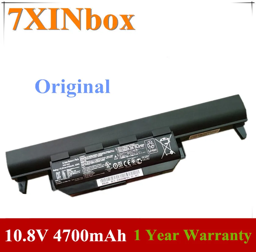 7XINbox 10 8 V 4700mAh оригинальный A32 K55 Аккумулятор для ноутбука ASUS A45 A45D A55 A55D A75 A75D K45 K45D K55D