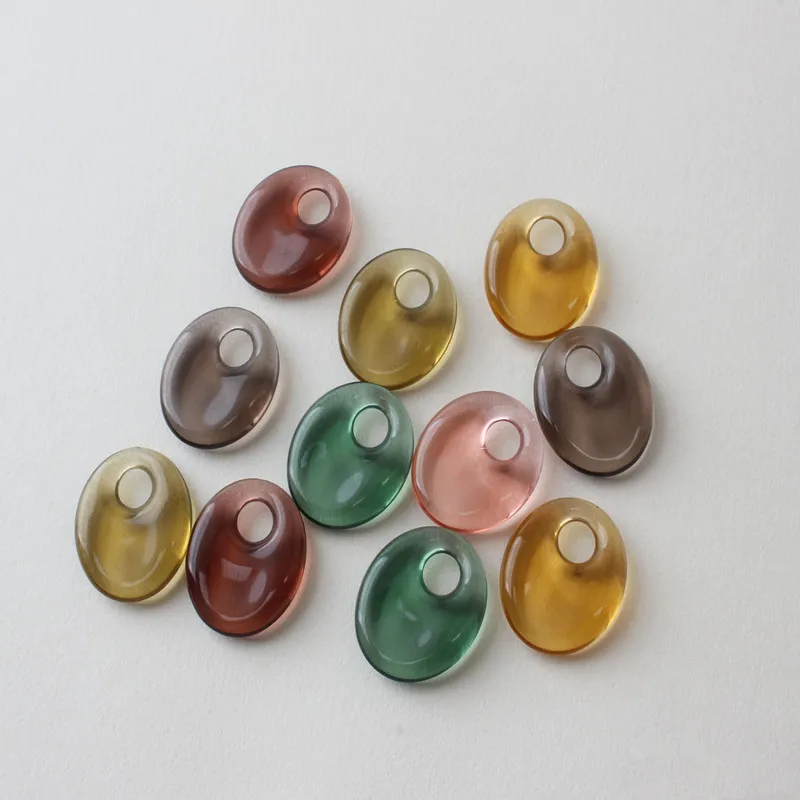 

Spring style 50pcs/lot color transparent geoemtry ovals shape resin beads diy jewelry earring/garment accessory