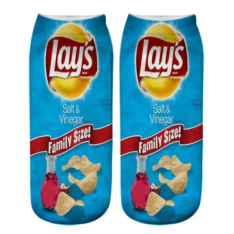 Оригинальные забавные мужские носки Хлопковые женские модные до щиколотки с 3D