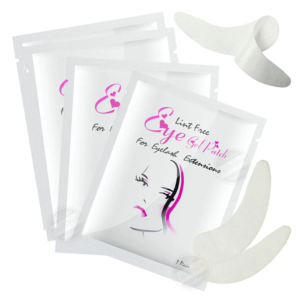 50 пар бумажные патчи для наращивания ресниц подушечки под глаза увлажняющие