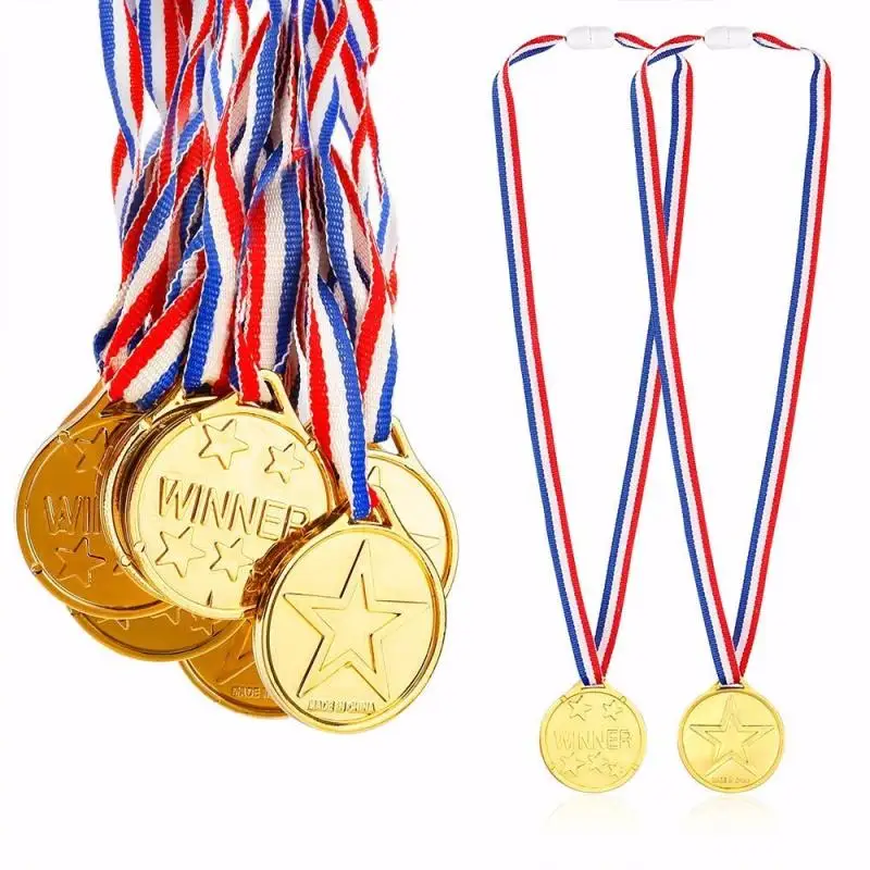 

Plastic Gold Medals Affordable Plastic Children Gold Encourage School Supplies Outdoor Games Kids Games Toy Pretend Play