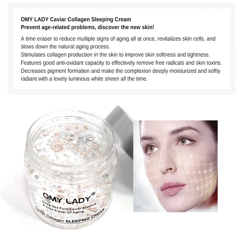 

Facial Mask Moisturizer Sleeping Cream Skin Moisturizing Soothing Face Skin Care Collagen Night Cream