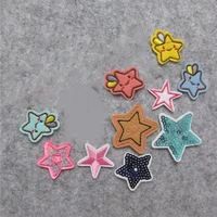 five pointed star patches for clothing iron on embroidered appliques diy apparel accessories patches for clothing fabric badges