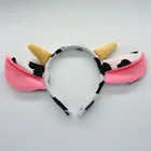 Повязка на голову с изображением коровы, молочного скота, животных