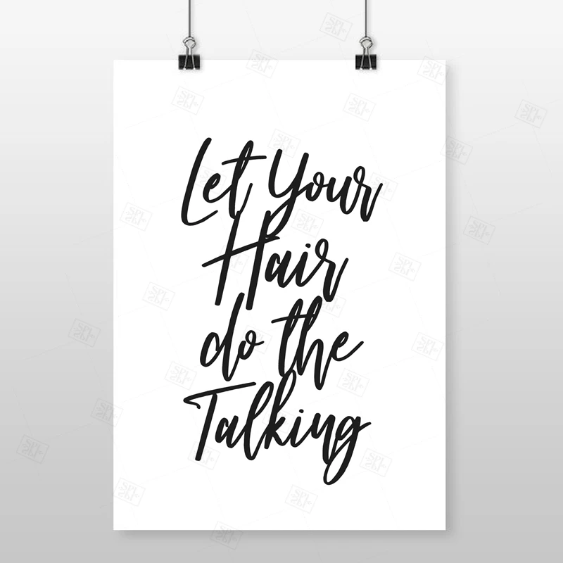 

Hair Salon Decor Hair Quotes Makeup Wall Art Canvas Painting Hairstylist Hairdresser Gift Posters and Prints Wall Pictures Decor