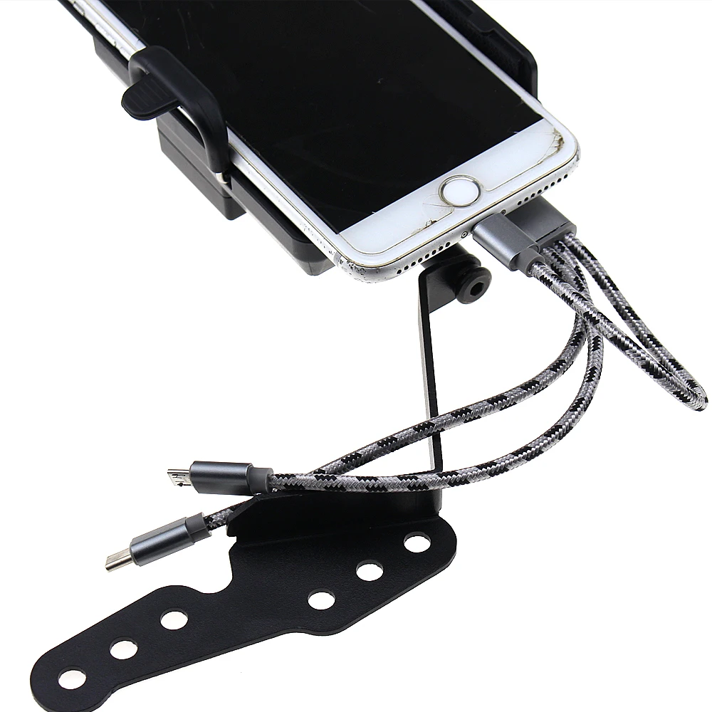 Черный Кронштейн для навигации держатель смартфона GPS Suzuki DL 1000 V-Строма vстрома 2017