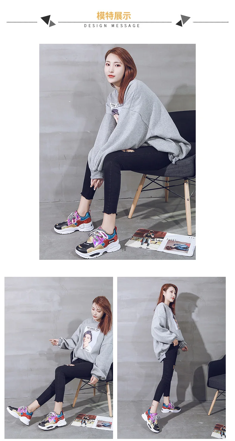 Sooneeya/женские кроссовки; обувь на плоской подошве; Zapatillas Deportivas Mujer; женская обувь на толстой мягкой подошве; обувь для бега, увеличивающая рост; Цвет Черный; zapatos mujer