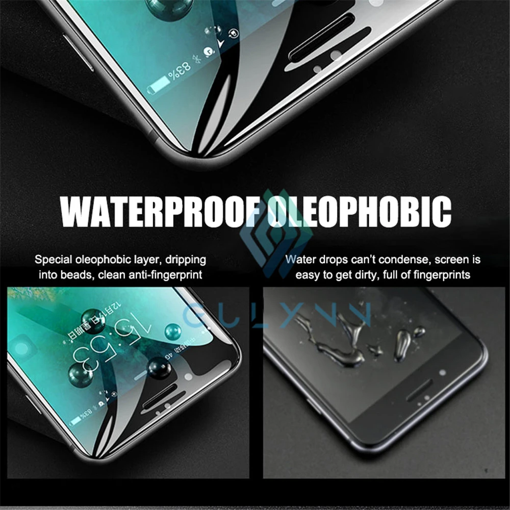Гидрогелевая пленка 37D с клеем для полного покрытия экрана iPhone 11 12 Pro Max защитная X