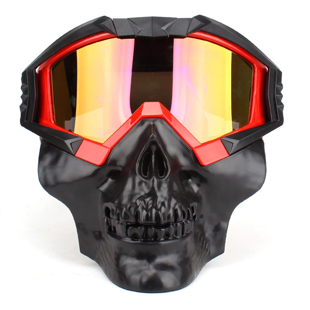 BSDDP винтажные мотоциклетные очки с черепом модульная маска для мотокросса на