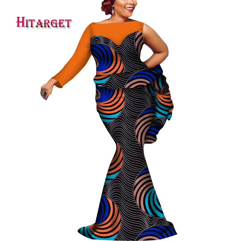 Платья в африканском стиле для женщин платье Дашики топ с принтом + юбка комплект