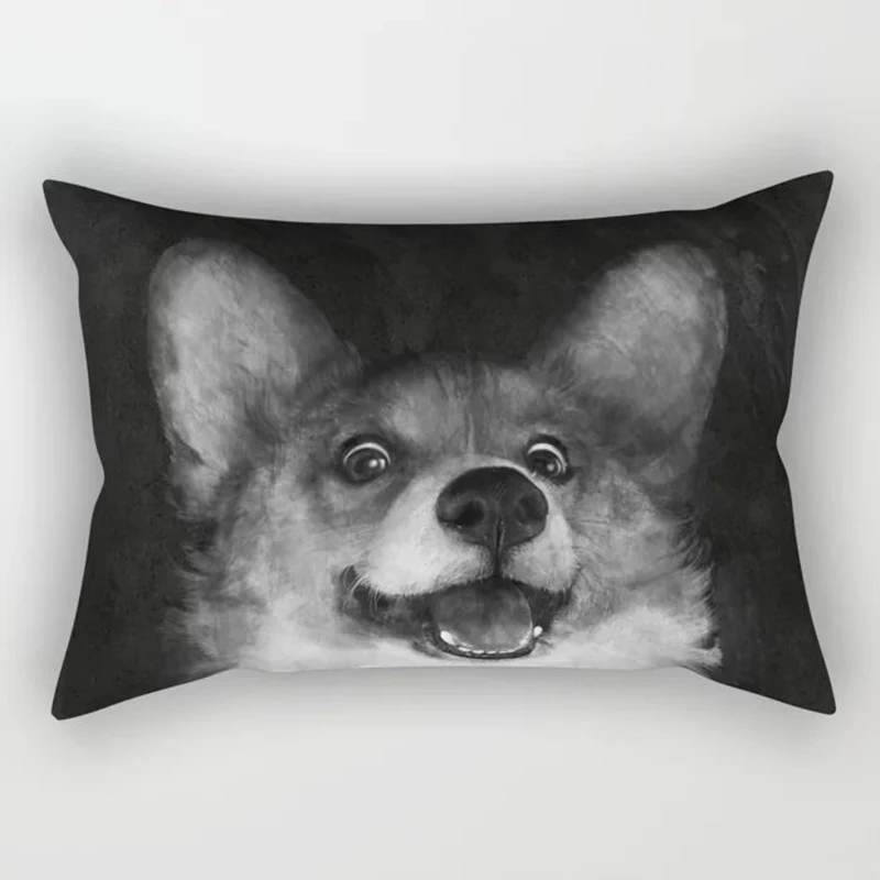 Elife Cartoon Animal Polyester decorative rectangular pillow shams case throw waist Cushion Cover For Sofa car 30x50cm | Дом и сад