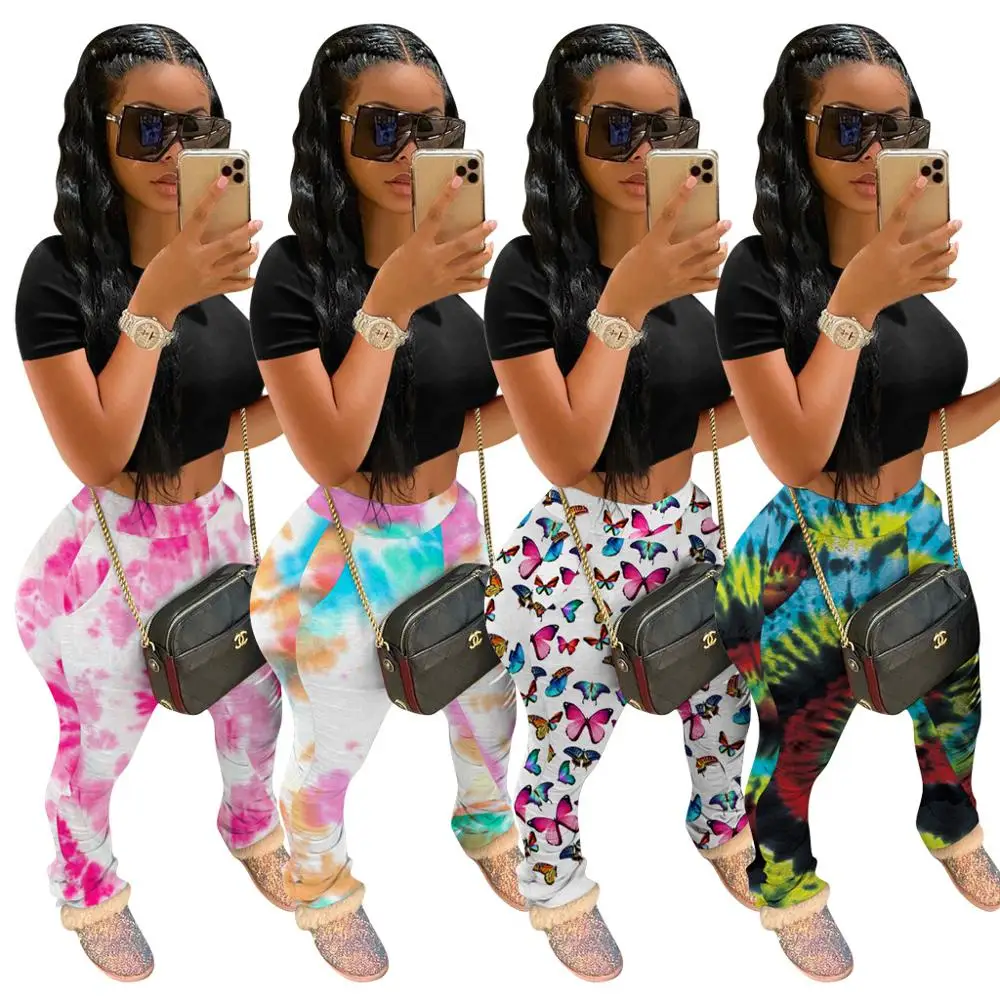 Tmustobe/Женские повседневные Модные плиссированные брюки с принтом Облегающие для