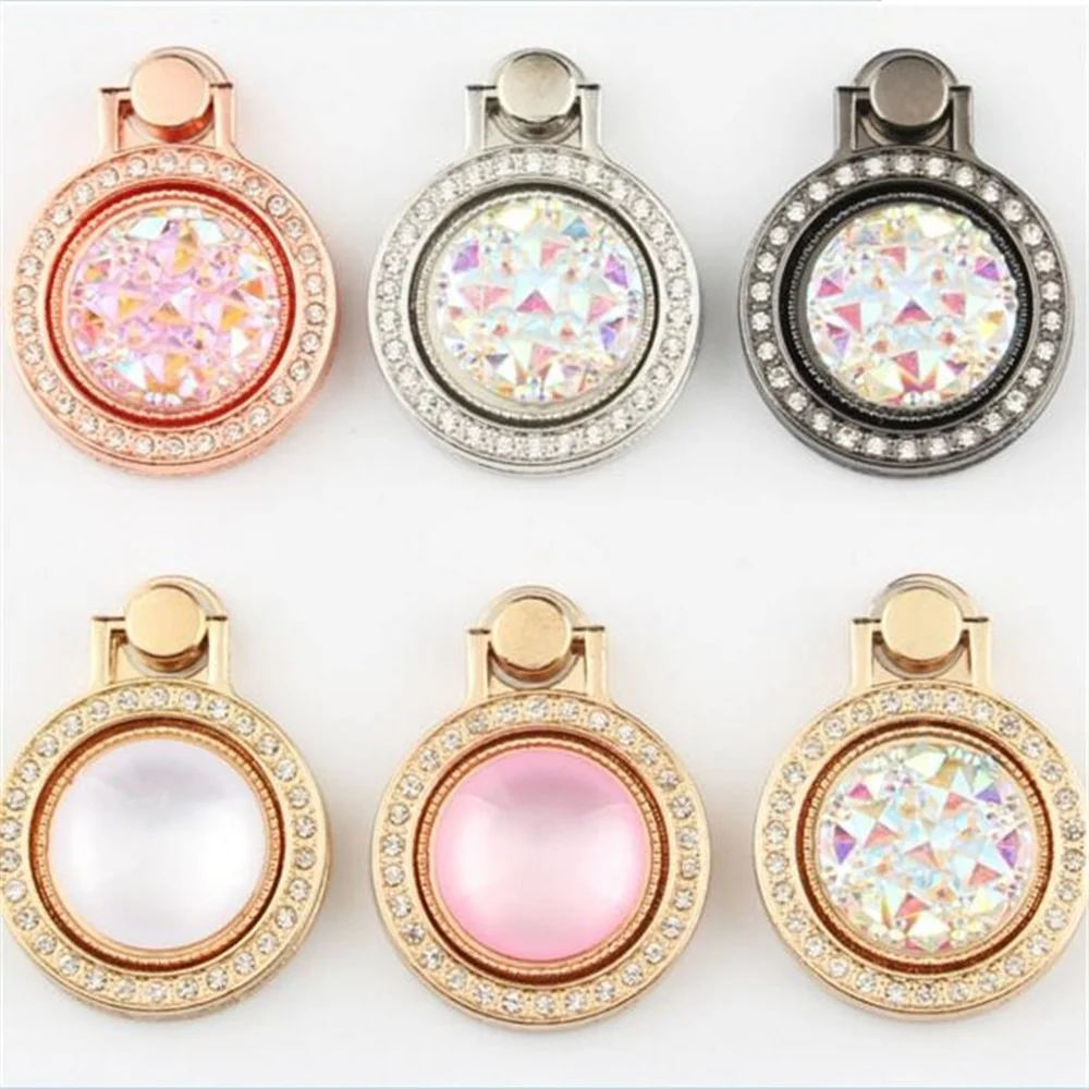 

Блестящая металлическая Бриллиантовая подставка с кольцом-держателем 360, держатель для сотового телефона, телефона, поддержка мобильных те...