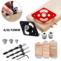 vertical pocket hole jig 6810mm woodworking drilling locator wood dowelling self centering drill guide kit hole puncher