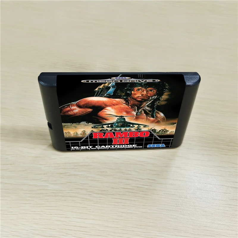 Игровой картридж Ramboed III - 16 бит MD для консоли MegaDrive Genesis | Электроника