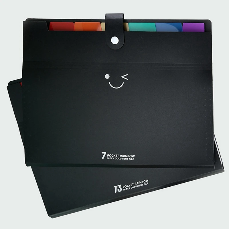Расширяющиеся папки для файлов размером с буквы 13 карманов органайзер