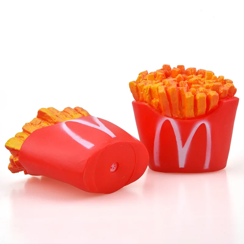 Обучение собака игрушка писк моделирование картофеля-фри Форма чистки зубов