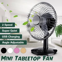 desktop fans 6 inch portable usb fan mute cooler air circulator travel adjustable 2 speed small air conditioning fan 4 colors