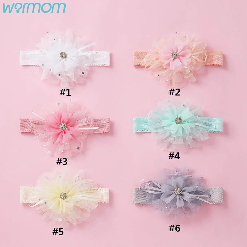 

Warmom 2pcs Lace Baby Girl Headbands Princess Bows Kids Turban Hairband Head Bands For Baby Girls Headband Baby Hair Accessorie