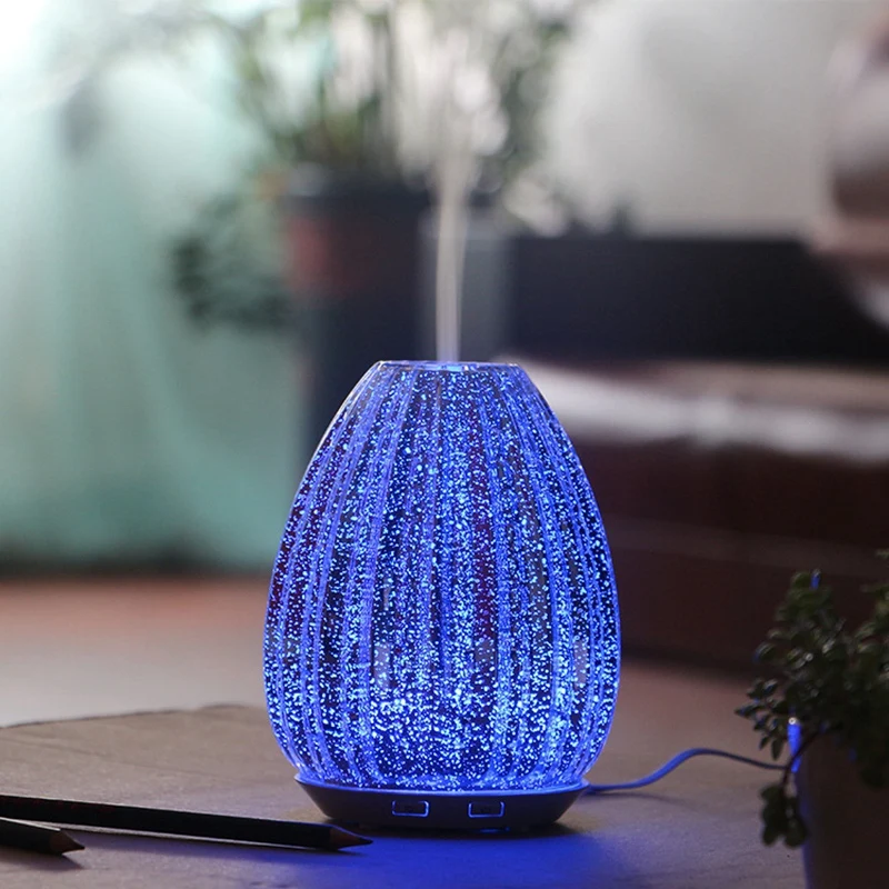 100 мл ароматерапия эфирное масло диффузор 3D стекло ручной работы холодный туман