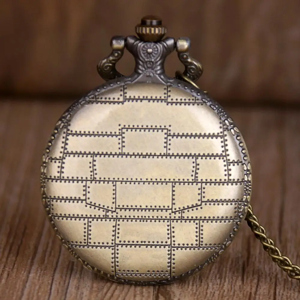 Рождественская тема карманные часы Джек Скеллингтон Череп Скелет кварцевые цепь