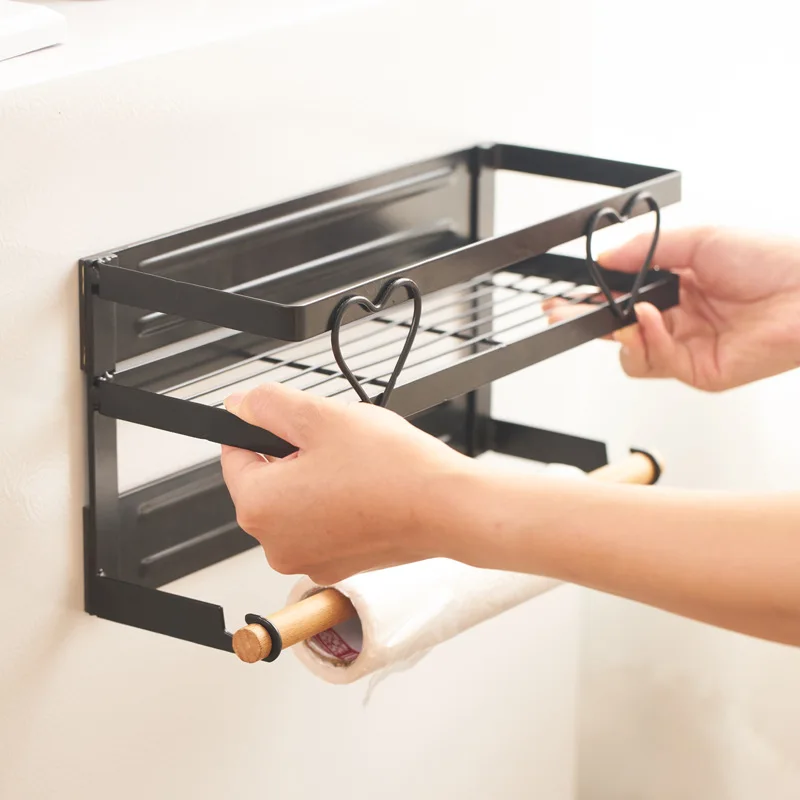 Настенный стеллаж для кухни настенный магнитный холодильника микроволновой