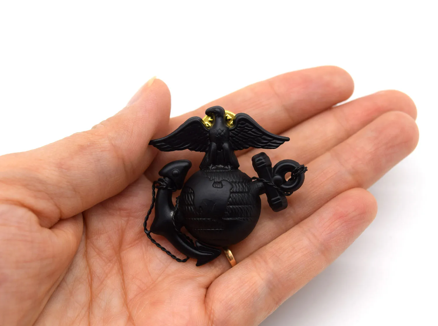 Значок официального офицера морской пехоты США значок на булавке USMC черный