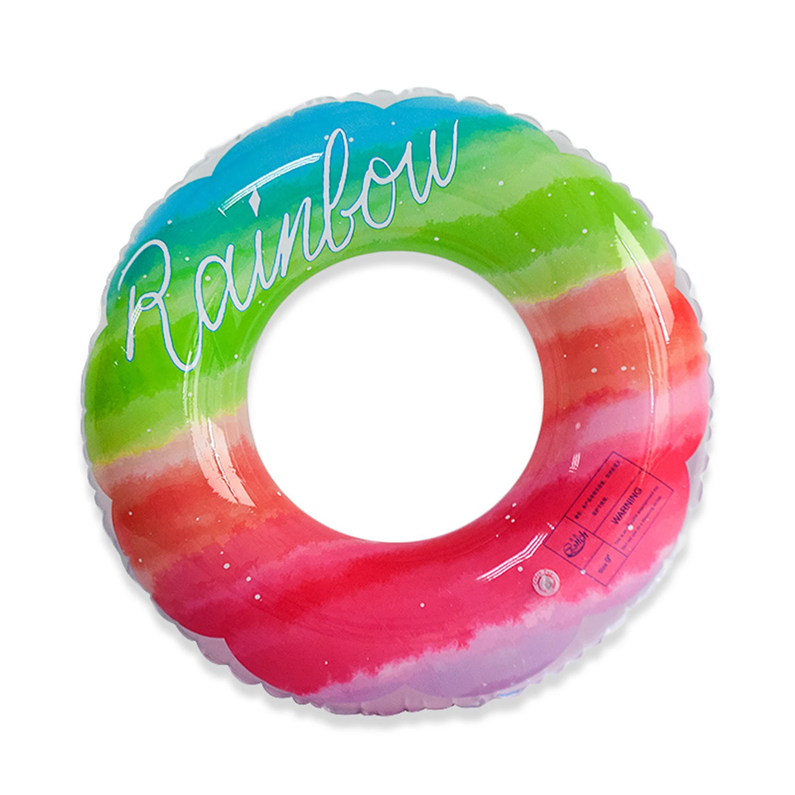 

Inflatable Pool Floats Rainbow Pool Floaties Beach Floaty Toys Baby Swimming Ring for Outdoor Swimming Pool ALS88
