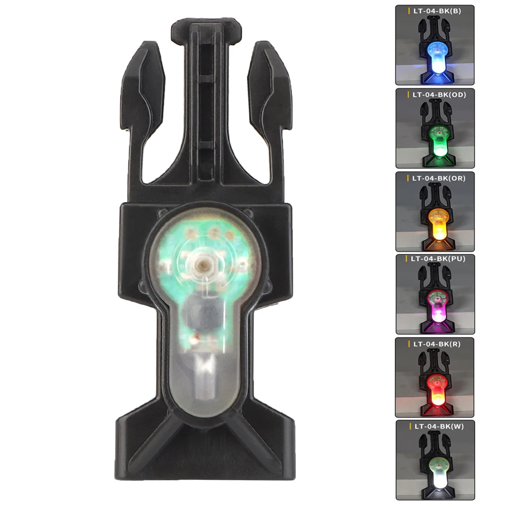 

Tactical Signal Light with Buckle Survival Lamp with Hook & Loop 3 Modles Military Signal Lights Outdoor Hunting Accessories