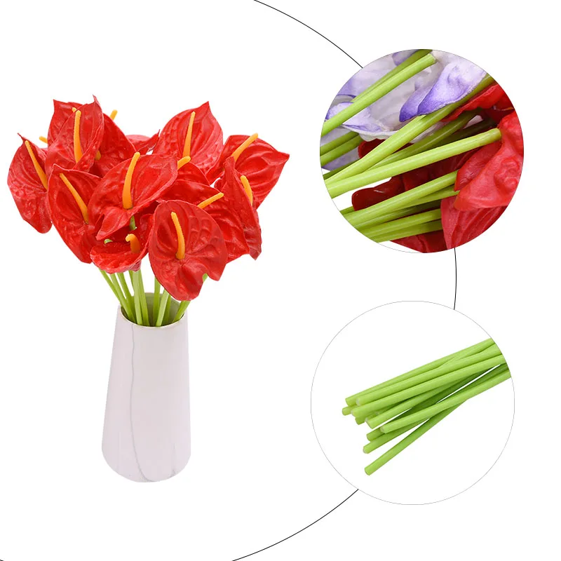 5/10 шт. искусственные антуриум Калла цветок лилии сделай сам рукоделие Свадебная