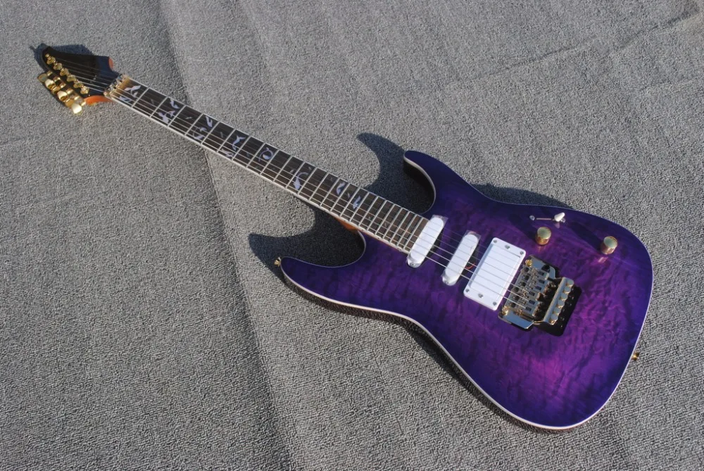 Гитара завод+ pensa custom shop электрическая гитара pensa Роскошная электрогитара MK1 фиолетовая лоза инкрустация Роскошная гитара