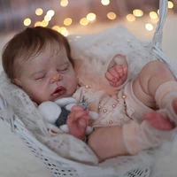 22inch reborn doll kit alexis sleeping baby blank unfinished doll parts diy doll kit set drop shipping