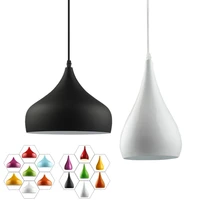 modern simple led pendant light for dining room restaurant kitchen lamp aluminum hanging lamp e27 lighting fixture lampshade