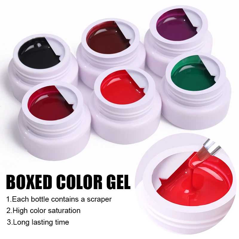 5мл пузырек из трубного блестками Цвет Краски ing гель био Гели Soak off УФ