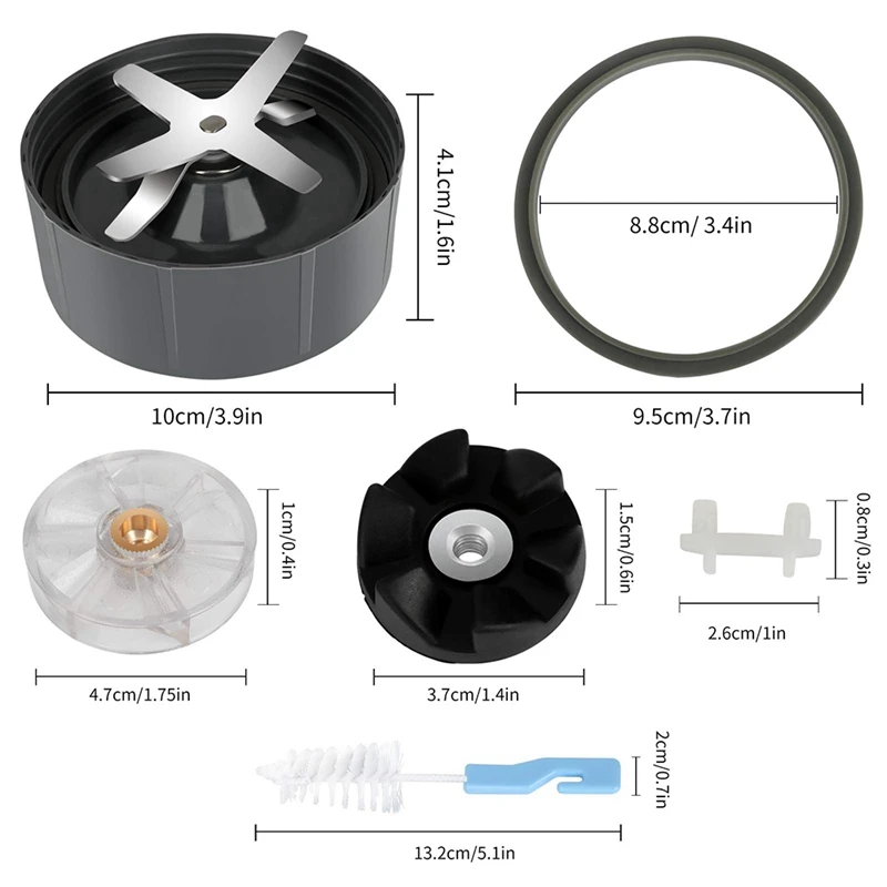 Запасные части для блендера с 6 плавники экстрактор лезвия уплотнительные кольца