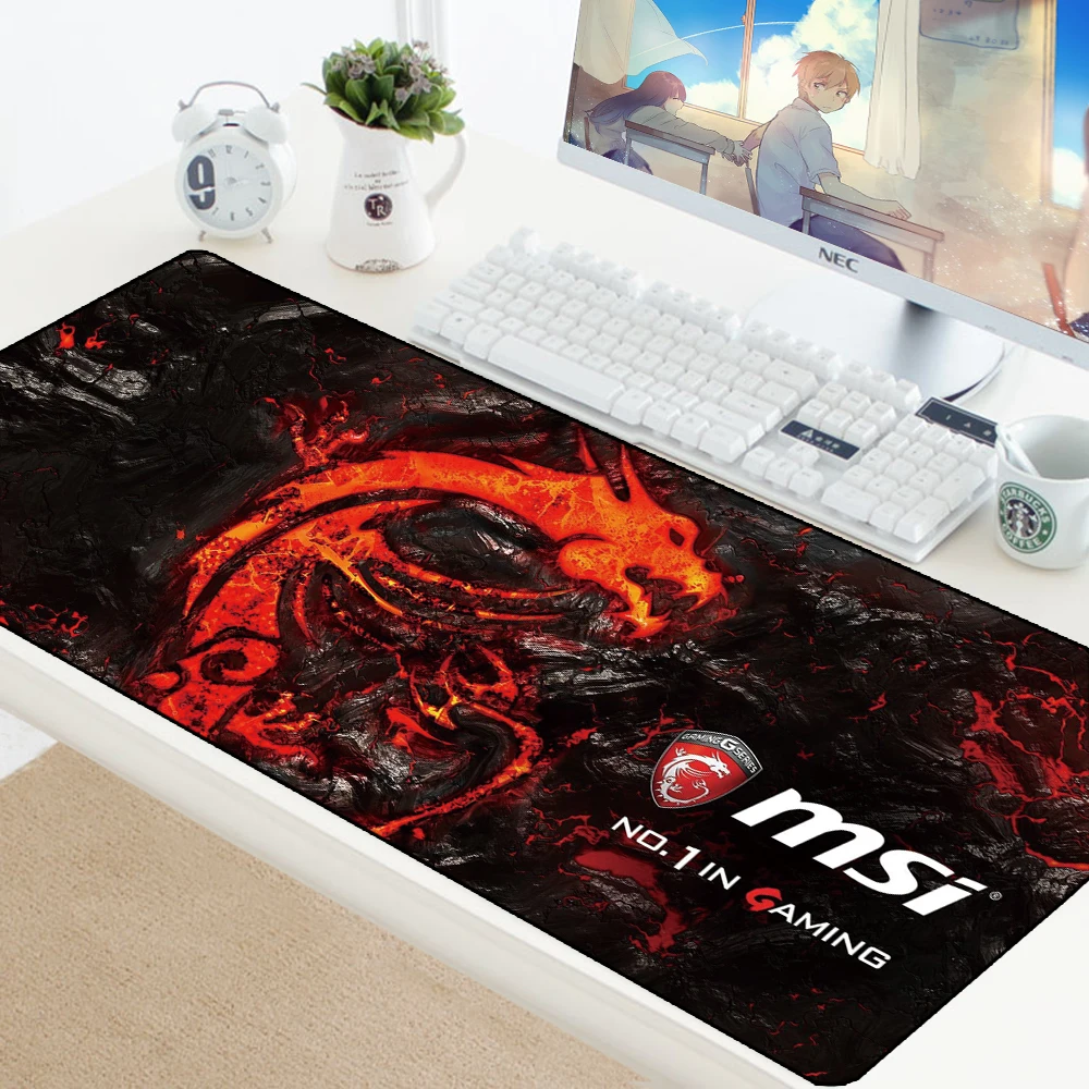 Скоростной коврик для мыши MSI большой игровой XXL клавиатуры ноутбука