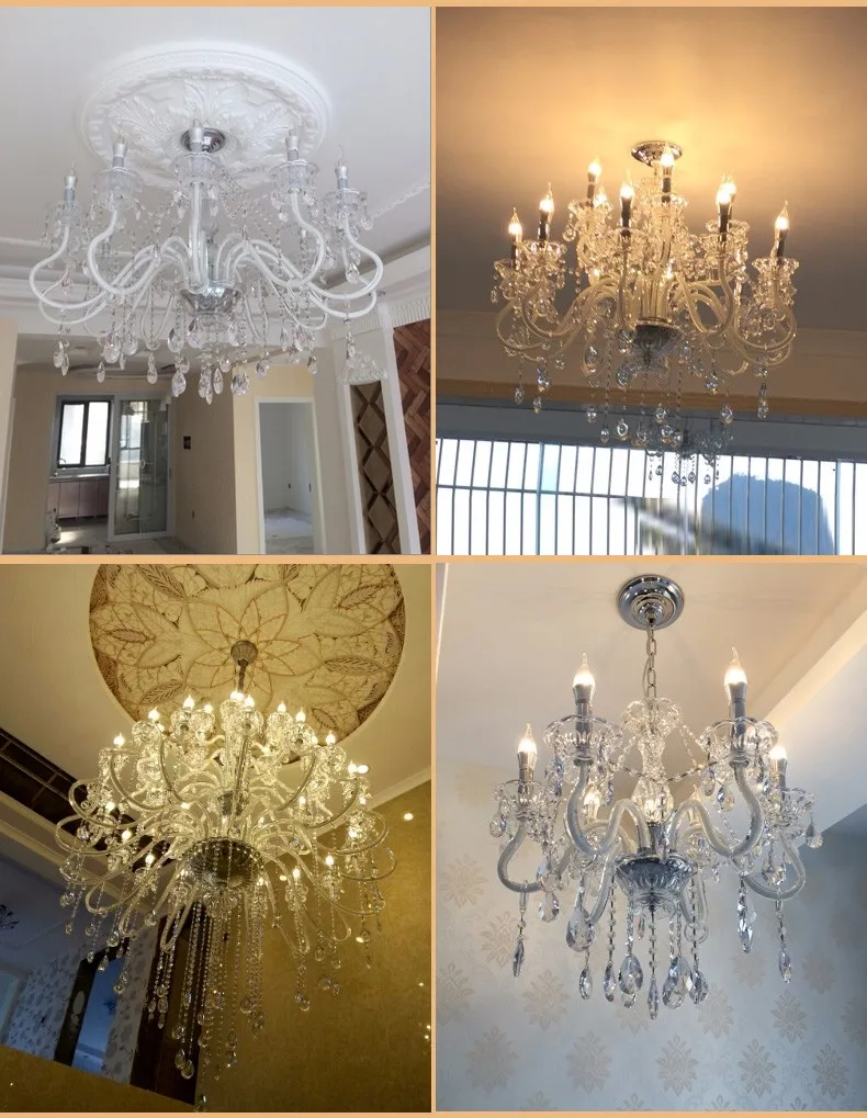 15 18 шт Высокое качество K9 прозрачная Хрустальная люстра led люстры de cristal lamparas фойе