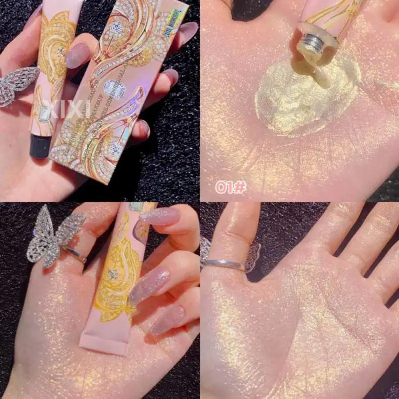 Водостойкий Хайлайтер для контуринга жидкий бриллиантовый блеск Осветляющий