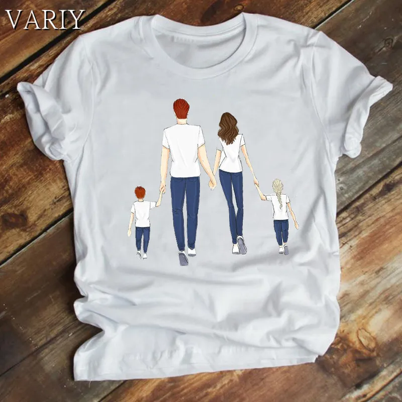 

Women T shirts Mom Family Mother Mama 90s Cute Cartoon Summer Punk Clothes Print Tshirt Female Tee Top graphic t-shirt