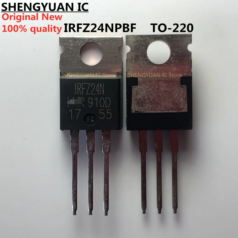 10 шт./лот IRFZ24NPBF IRFZ24N IRFZ24 Trans MOSFET N-CH Si 55V 17A 0.07Ω 3-контактный (3 + Tab) фотолампа оригинал