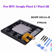 For Google Pixel 2B / Pixel 2 Mobile Phone Battery High Capacity 2700mAh Replacement Battery + Tools