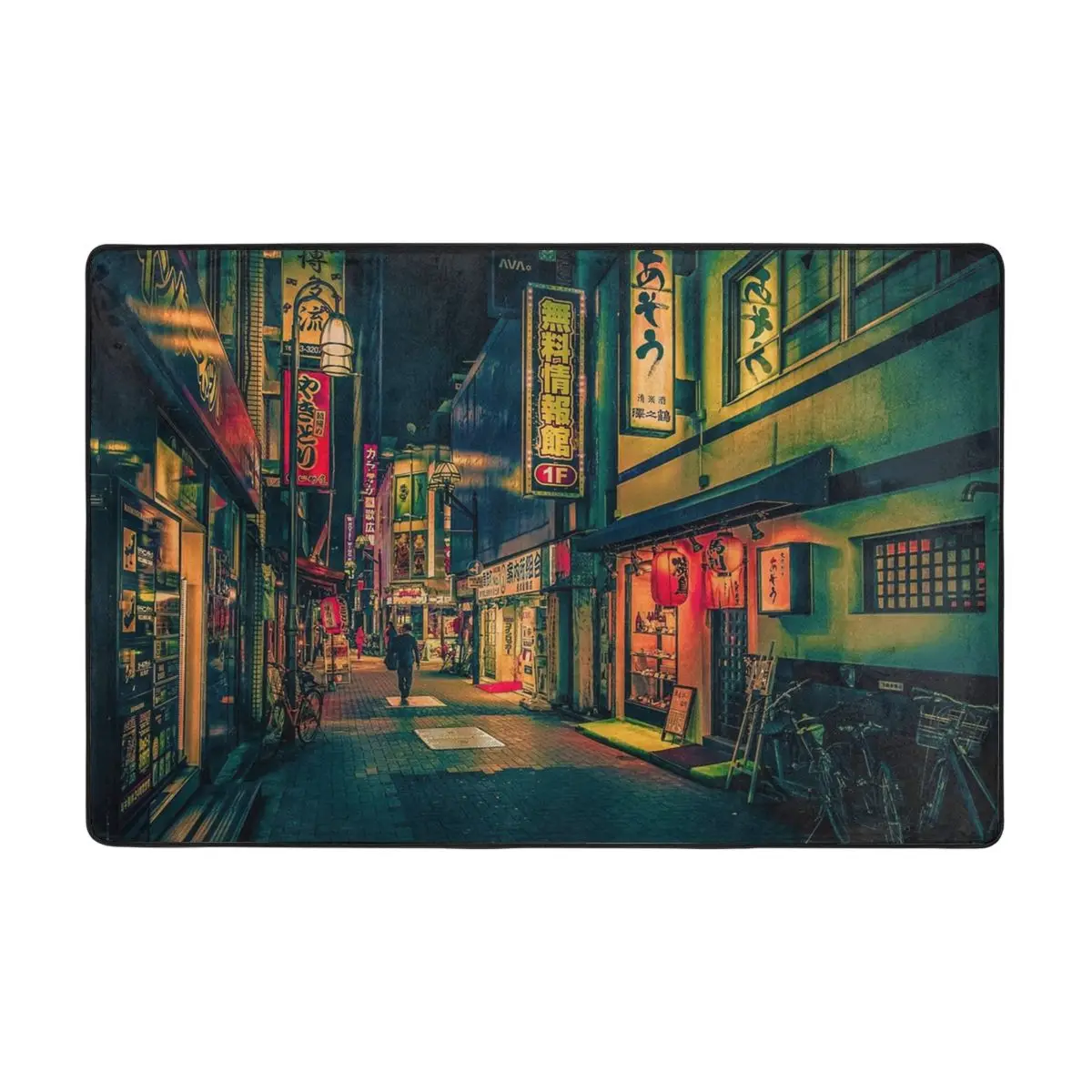 

Подвесной коврик для ночной фотосъемки в японском стиле, коврик, ковер из полиэстера, противоскользящий напольный декор для ванной, кухни, спальни 60x90